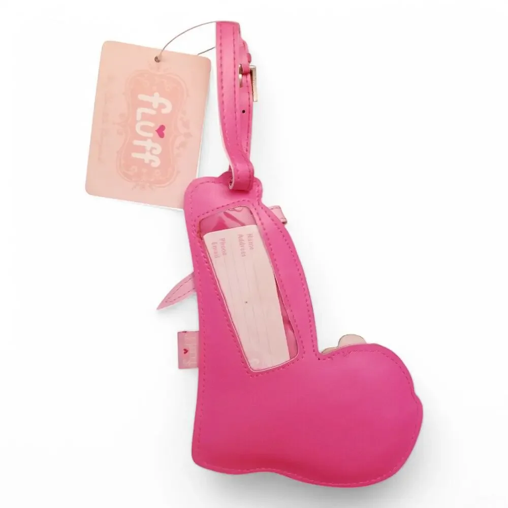 FLUFF SANDAL Luggage Bag Suitcase Travel ID Holder NWT Never Used Francesca's